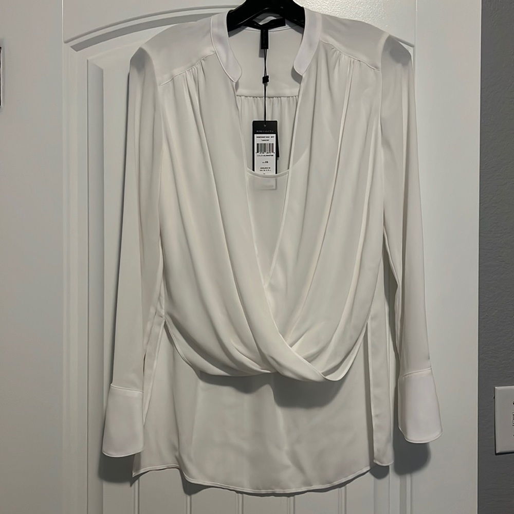 BCBG MaxAzria White Blouse